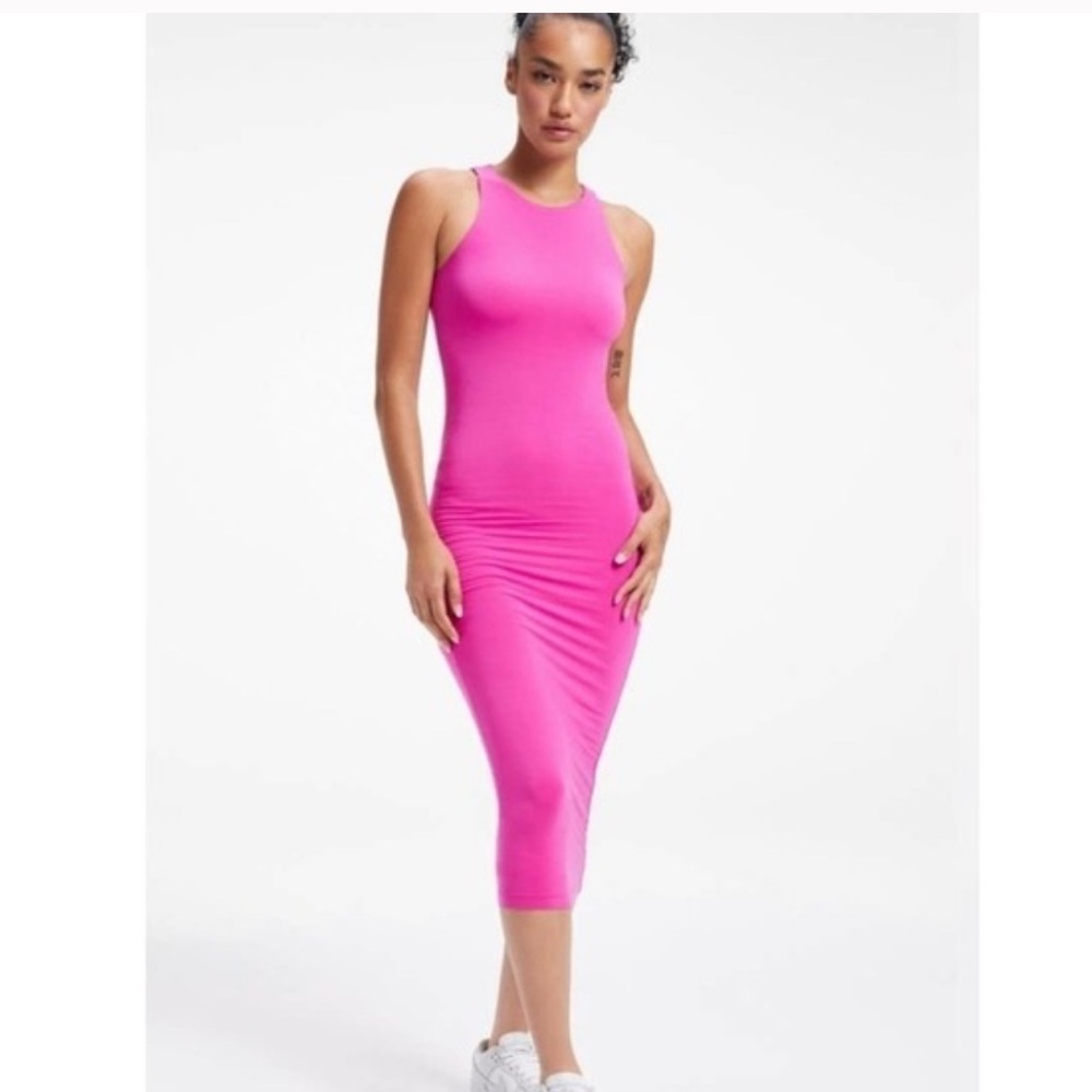 NWOT Good American | good touch cut-away bodycon midi dress size 2 (MED)